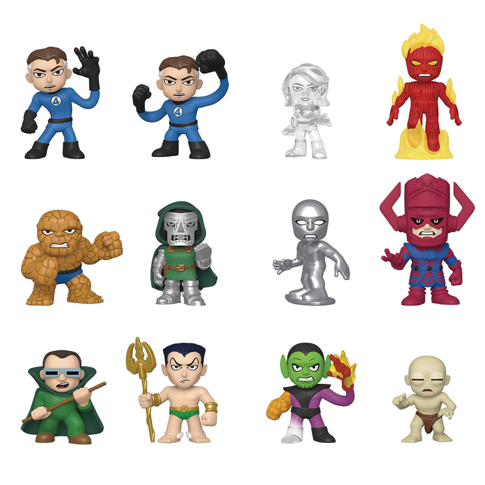 Image: Mystery Minis Fantastic Four 12-Piece Blind Mystery Box Display  - Funko