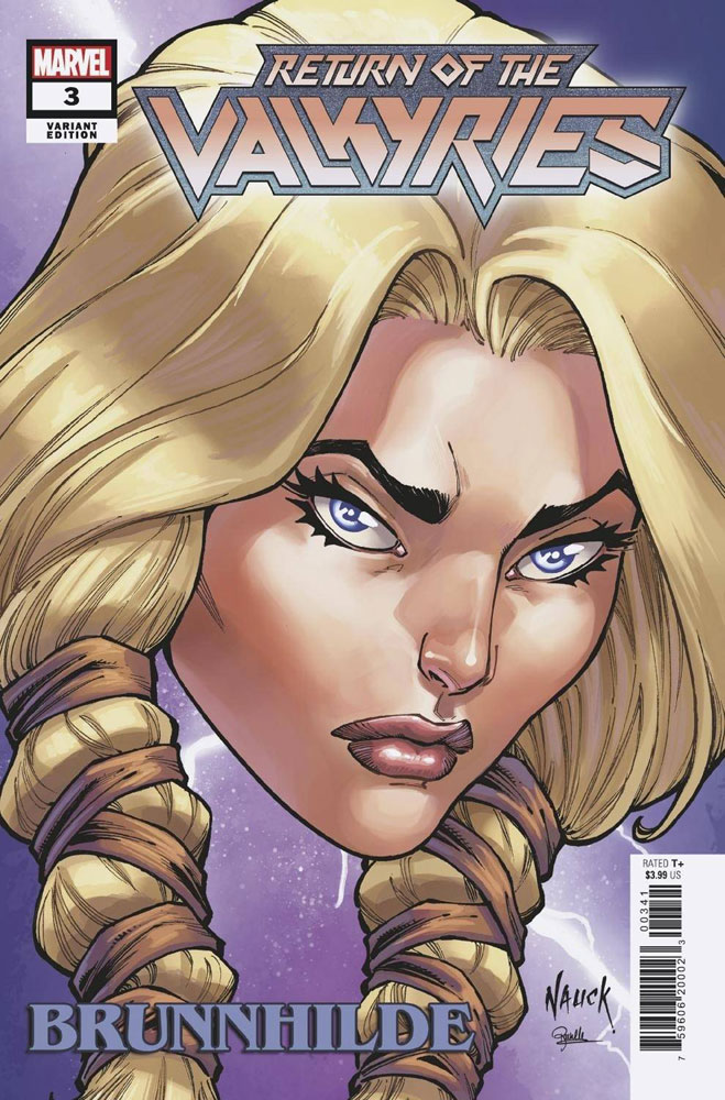Image: King in Black: Return of the Valkyries #3 (variant Headshot cover - Nauck) - Marvel Comics