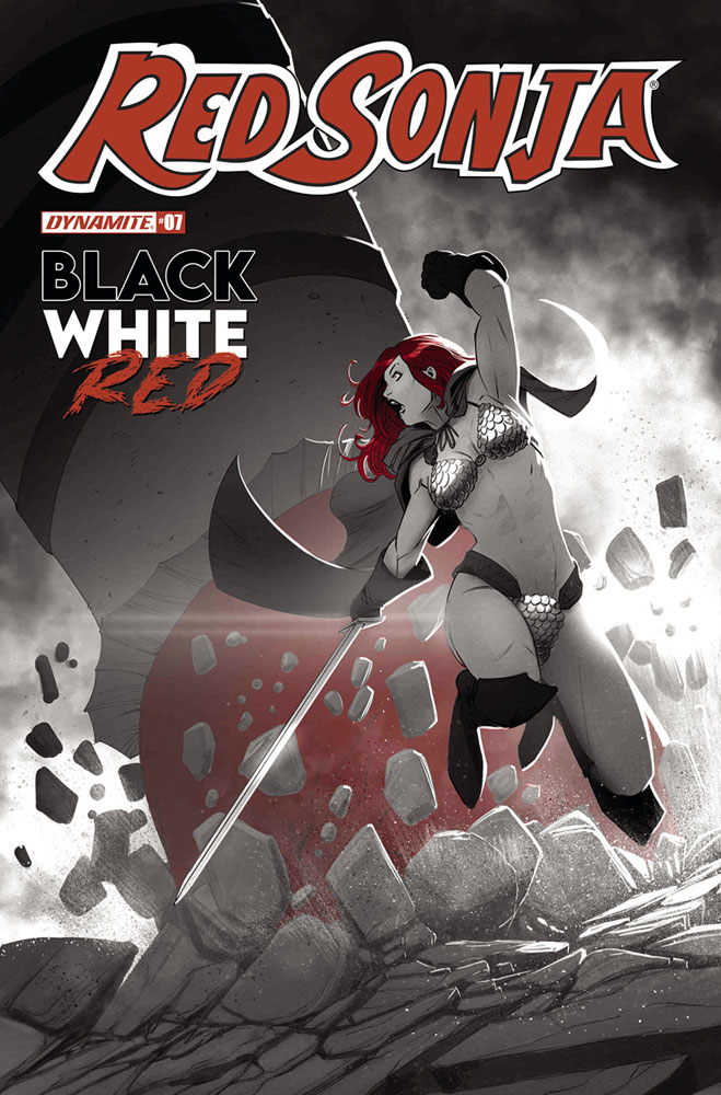 Image: Red Sonja: Black White Red #7 (cover C - Bob Q) - Dynamite Entertainment