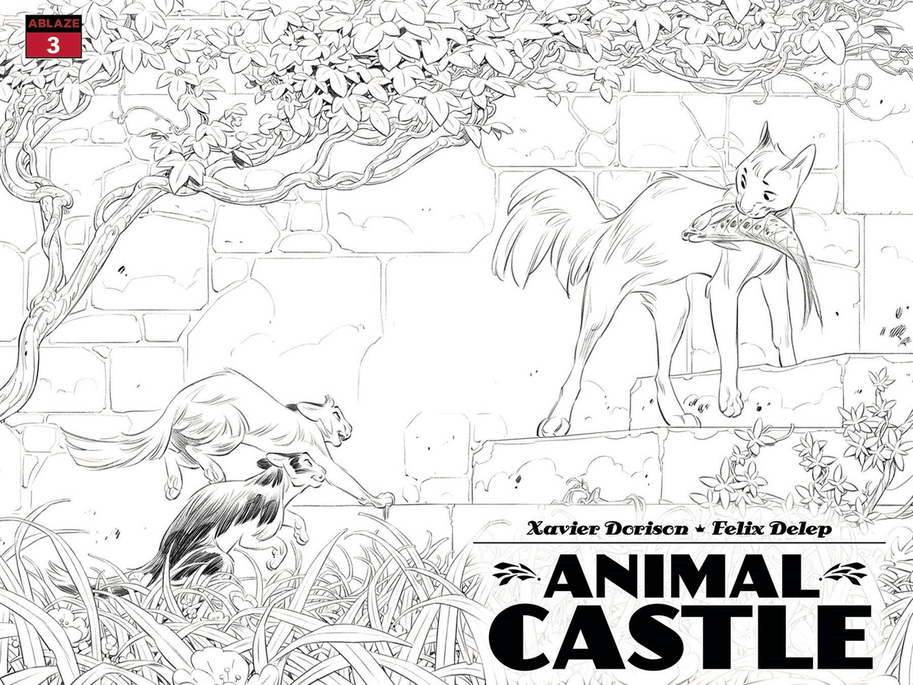 Image: Animal Castle #3 (cover B - Delep wraparound) - Ablaze