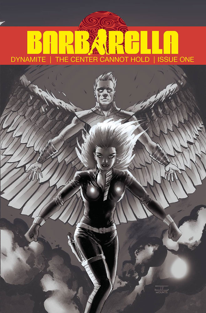 Image: Barbarella: Center Cannot Hold #1 (cover L incentive 1:25 - Cassaday B&W) - Dynamite