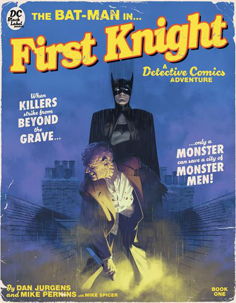 Image: Bat-Man: First Knight #1 (variant Pulp novel cardstock cover - Marc Aspinall) - DC Comics