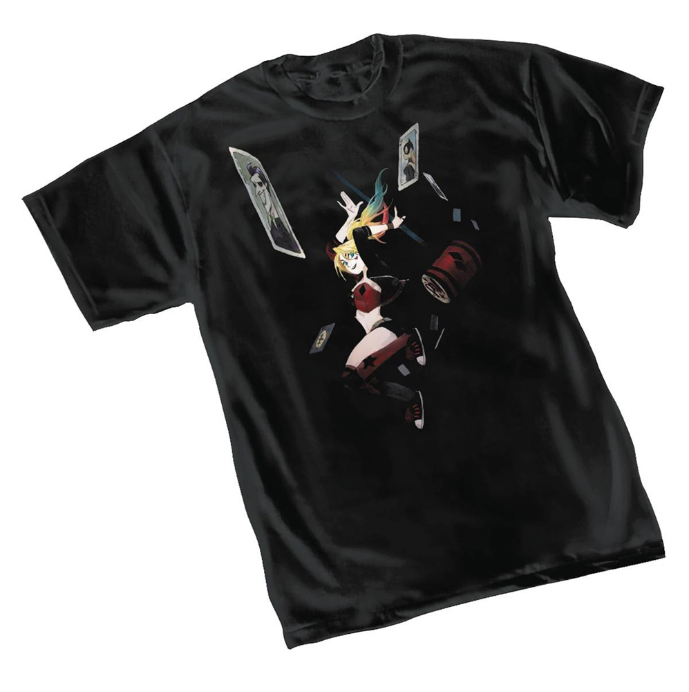 Image: Harley Quinn T-Shirt: Cards  (XL) - Graphitti Designs