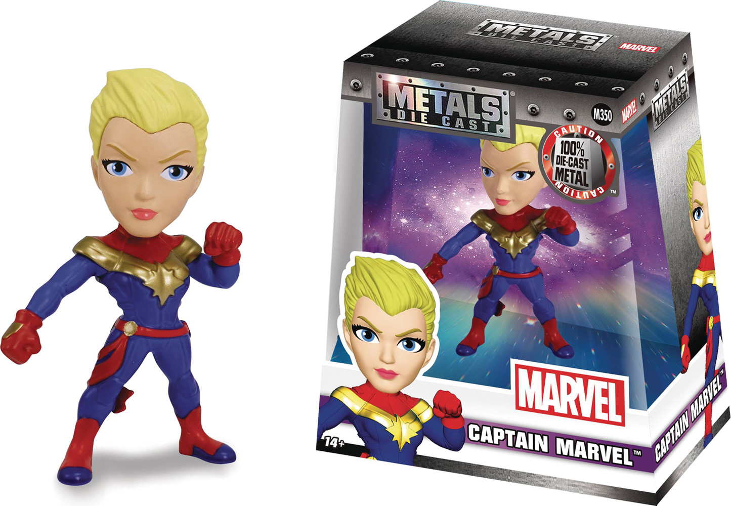 Metals Marvel Girls DieCast Figure W1 Captain Marvel (4inch