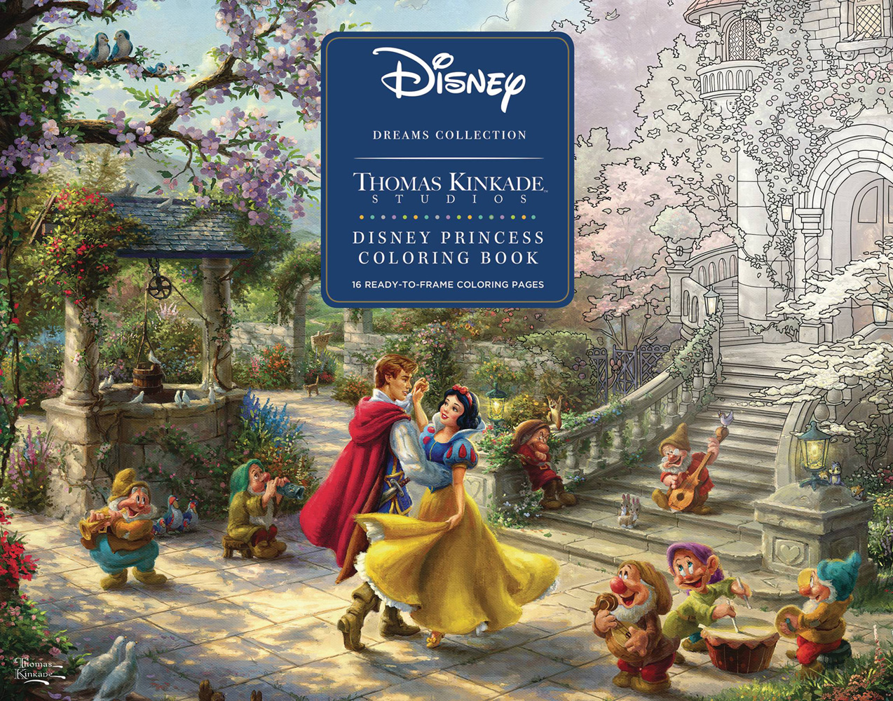 Image: Disney Dreams Collection: Thomas Kinkade Studios Coloring Book SC  - Andrews Mcmeel