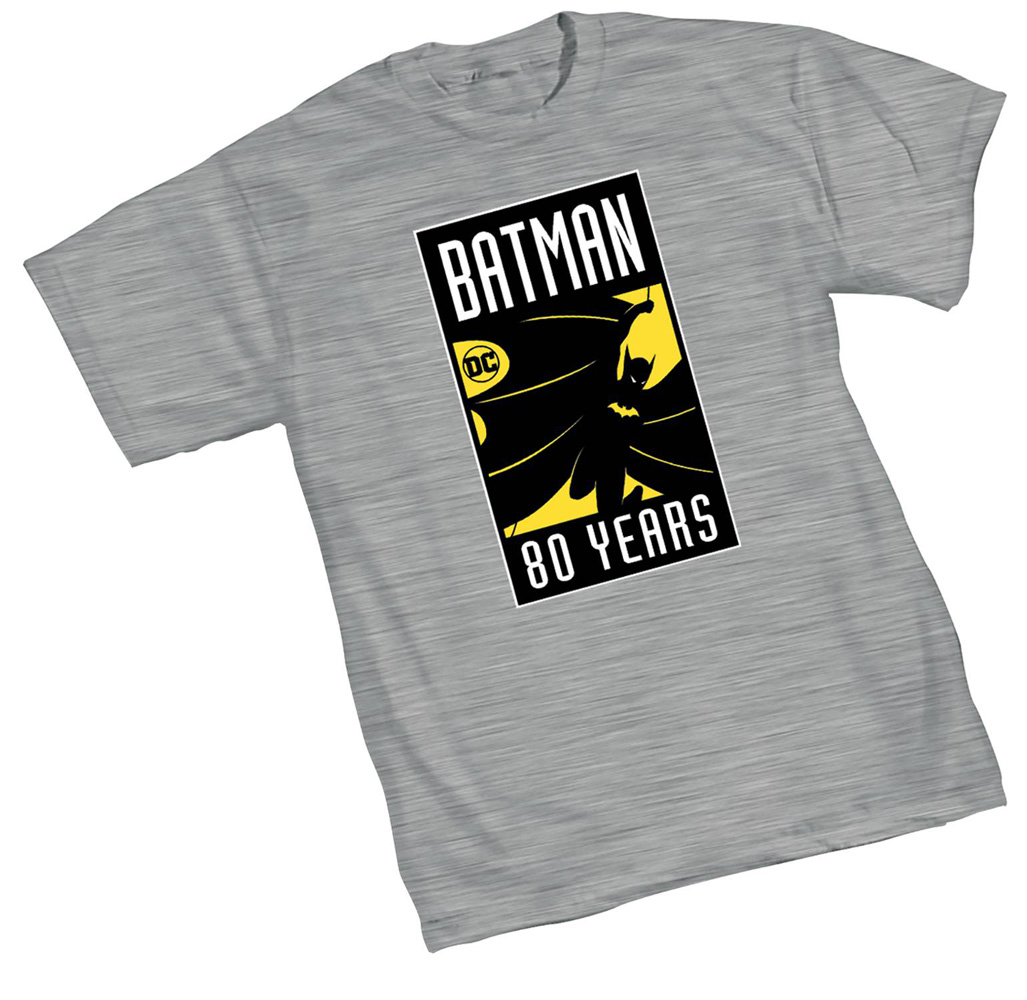Image: Batman 80th Logo T-Shirt  (M) - Graphitti Designs