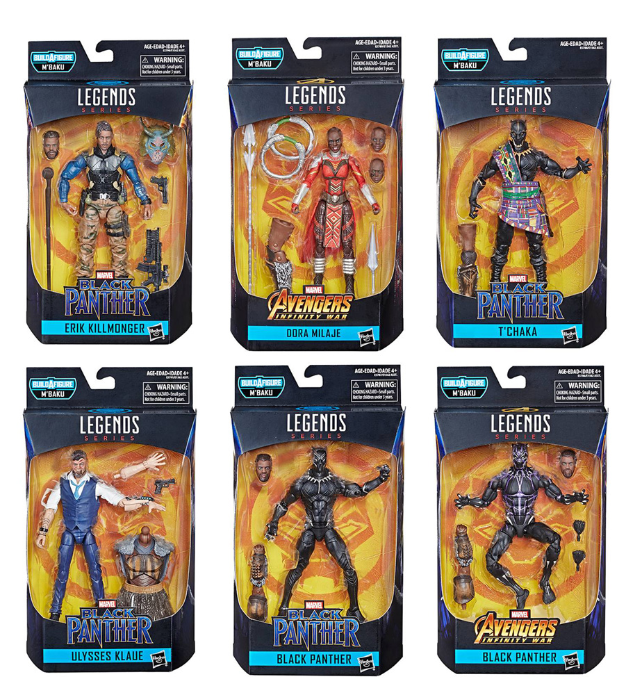 Image: Black Panther Legends Action Figure Assortment  (201901) (6-inch) - Hasbro Toy Group