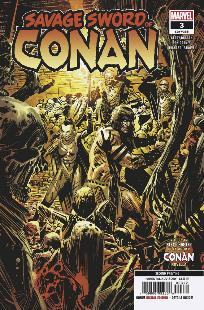 Image: Savage Sword of Conan #3 (variant 2nd printing cover - Ron Garney) - Marvel Comics