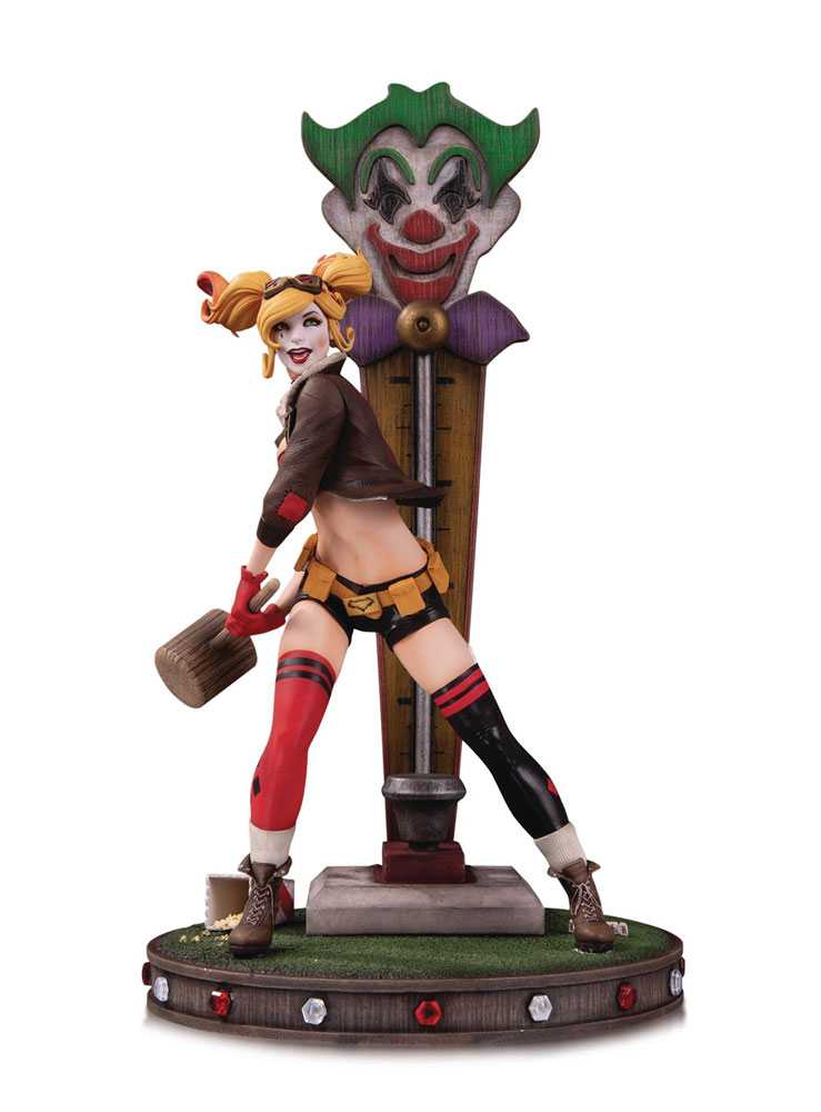 Image: DC Bombshells Statue: Harley Quinn  (deluxe version 2) - DC Comics