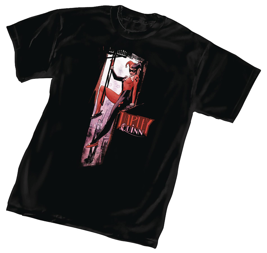 Image: DC T-Shirt: Harley Quinn Wallflower  (XL) - Graphitti Designs