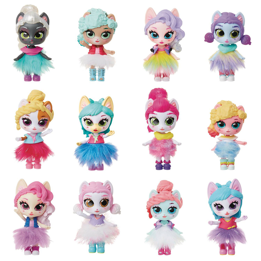 Image: Kitten Catfe Purrista Girls Ser1 Blind Mystery Box Doll Display  - Jakks Pacific