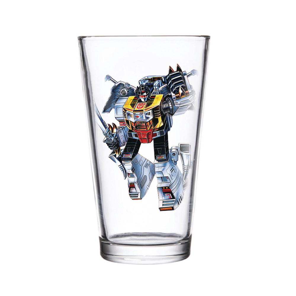 Image: Transformers Super 7 Pint Glass: Grimlock  - Super 7