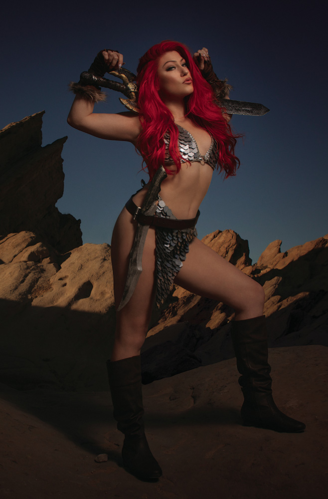 Image: Red Sonja: The Superpowers #4 (incentive 1:35 cover - Cosplay virgin)  [2021] - Dynamite