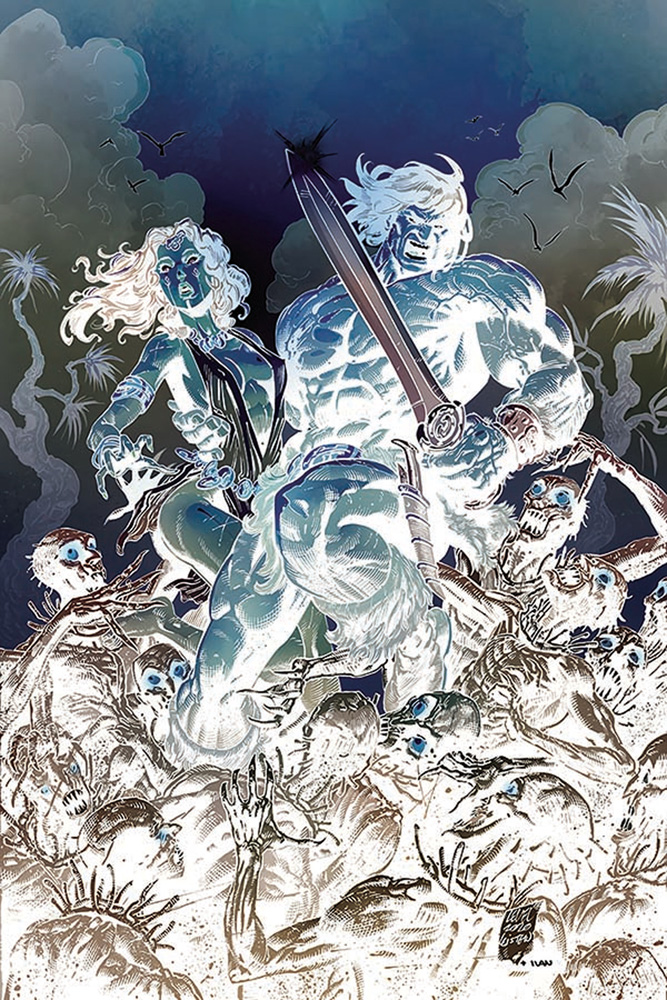 Image: Cimmerian: Iron Shadows in the Moon #1 (incentive 1:30 cover - Level negative art)  [2021] - Ablaze