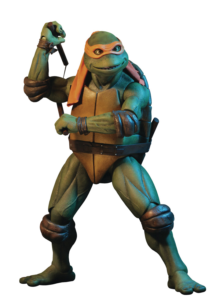 Image: Teenage Mutant Ninja Turtles Action Figure: Michelangelo  (1/4 scale) - Neca