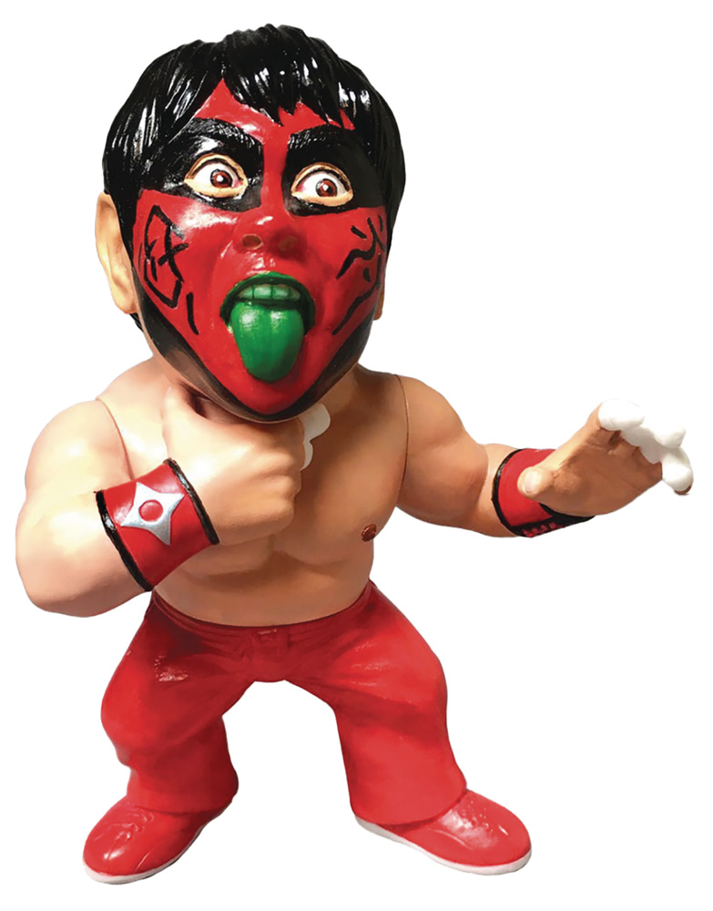 Image: 16D Collectible Legend Masters Vinyl Figure: Great Muta 90s Red Paint  - 16 Directions Inc.