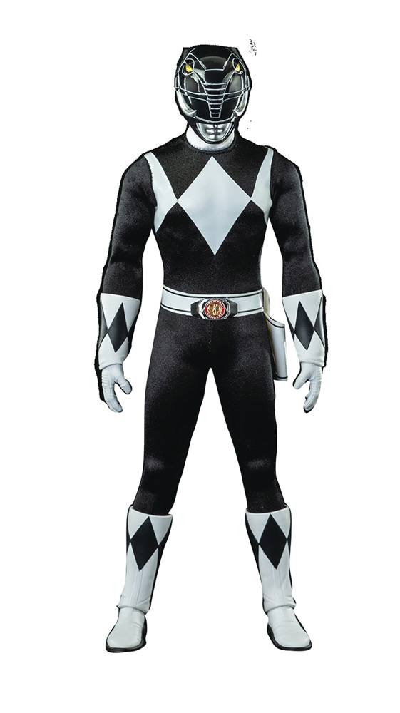Image: Mighty Morphin Power Rangers Action Figure: Black Ranger  (1/6 scale) - Threezero