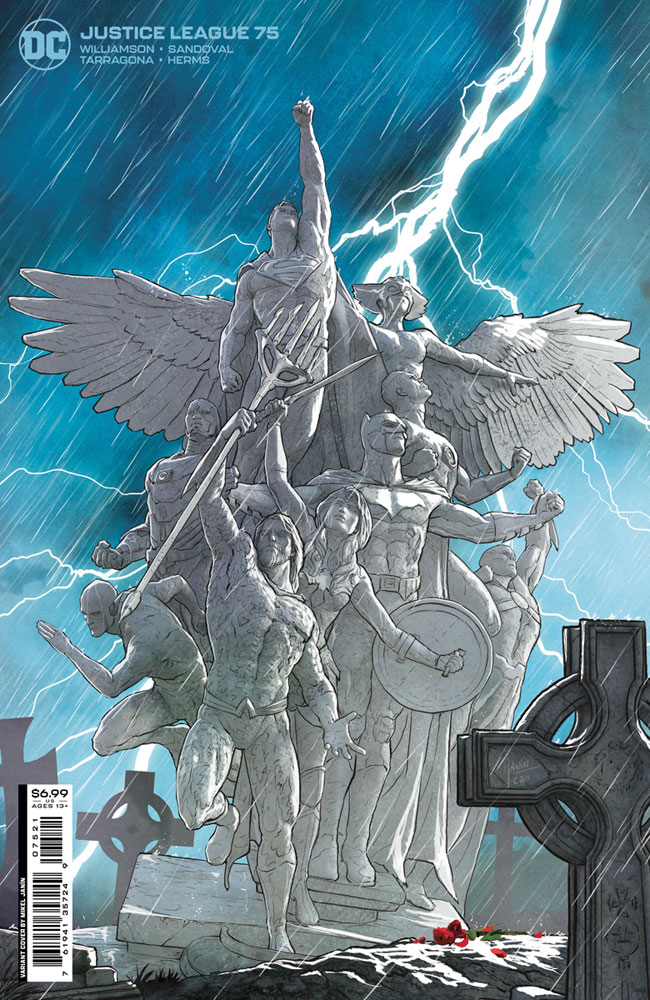 Image: Justice League #75 (variant card stock cover - Mikel Janin)  [2022] - DC Comics