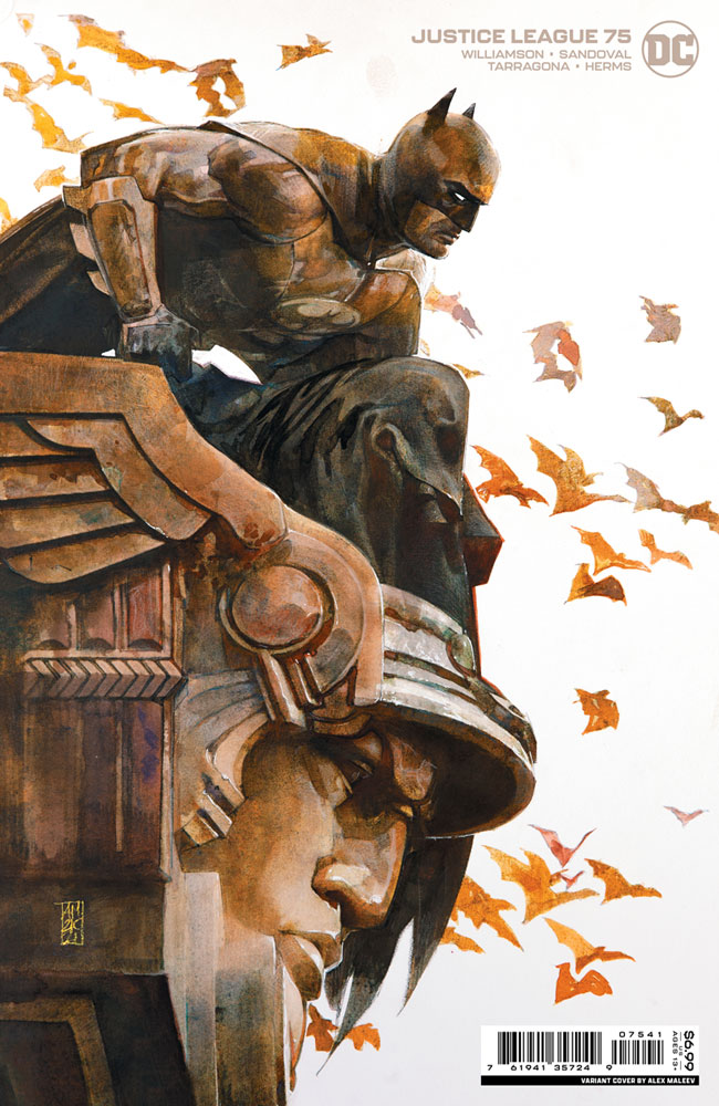 Image: Justice League #75 (variant card stock cover - Alex Maleev)  [2022] - DC Comics