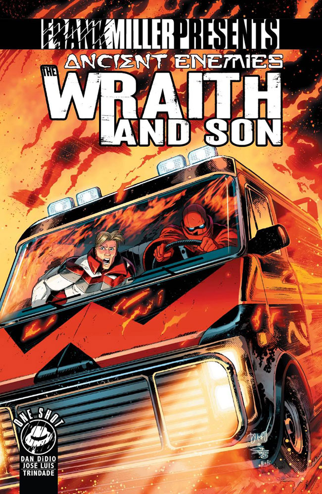 Image: Ancient Enemies: The Wraith & Son #1 (cover B - Wraith Wagon) - Frank Miller Presents LLC