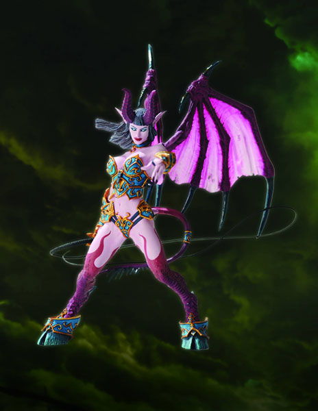 アメコミ WORLD of WAR CRAFT AMBERLASH World of Warcraft Action Figure: Amber Lash (Succubus Demon