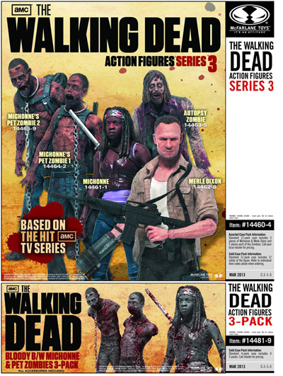The Walking Dead AMC TV Series 3 Michonne/'s Pet Zombie 2 Action Figure