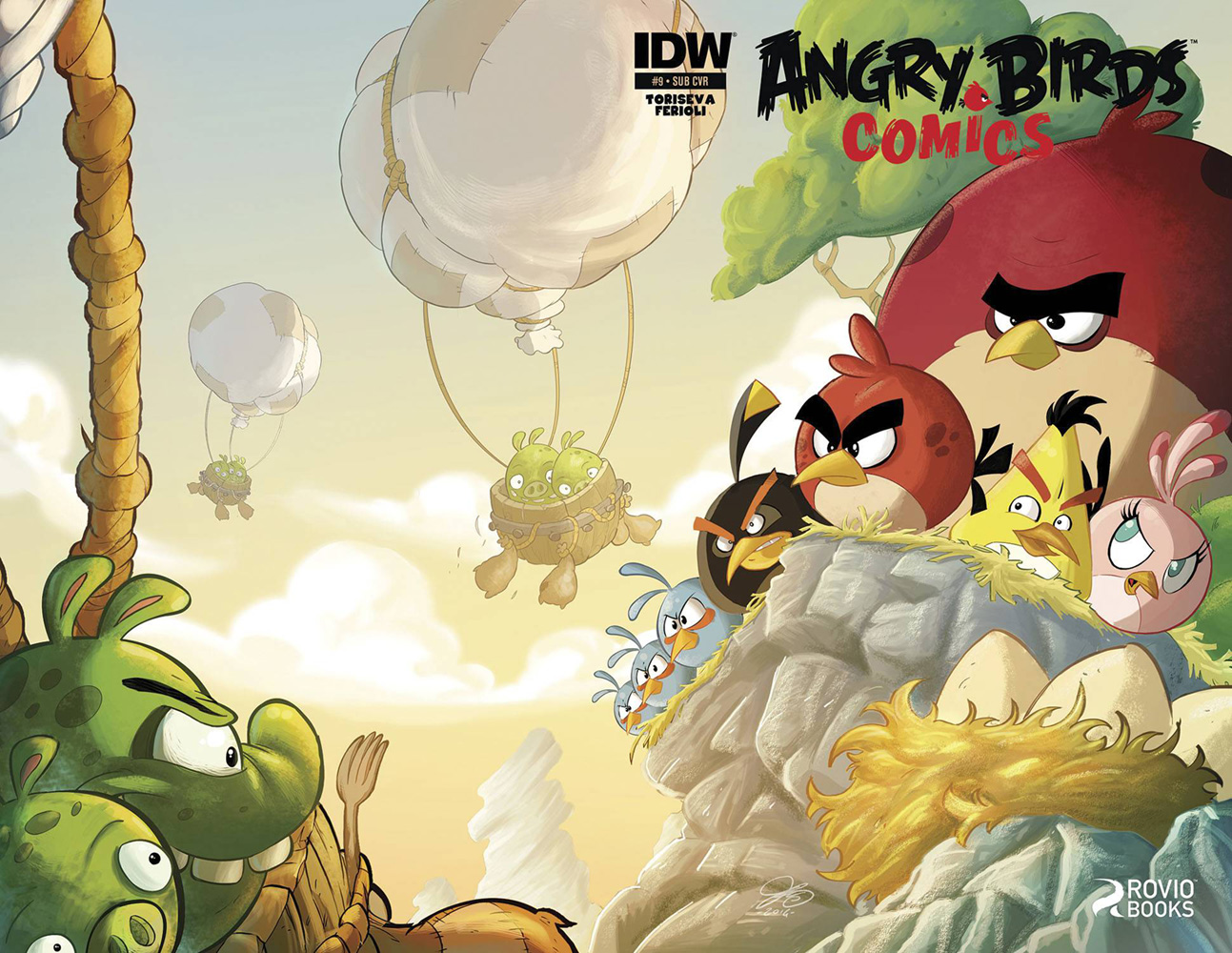 Angry Birds Comics 9 Ciro Cangialosi subscription cover