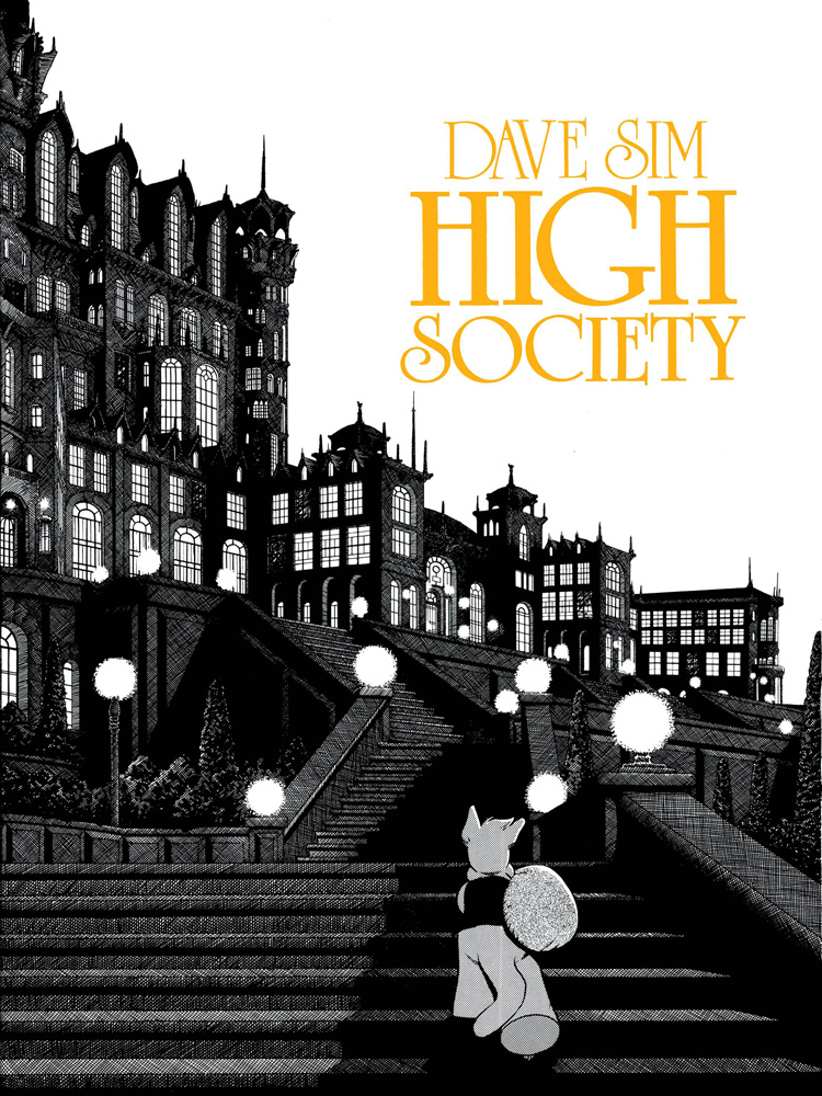 Image: Cerebus Book 02: High Society 30th Anniversary Gold Logo Signed & Numbered Edition SC  - Aardvark Vanaheim