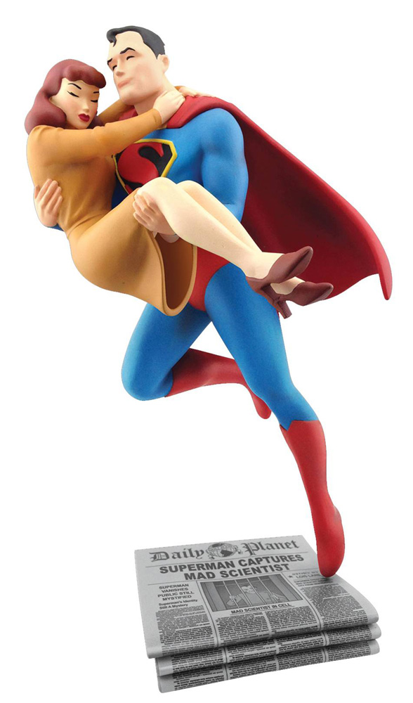 Image: Fleischer Studios Statue: Superman Rescuing Lois Lane  - Cryptozoic Entertainment