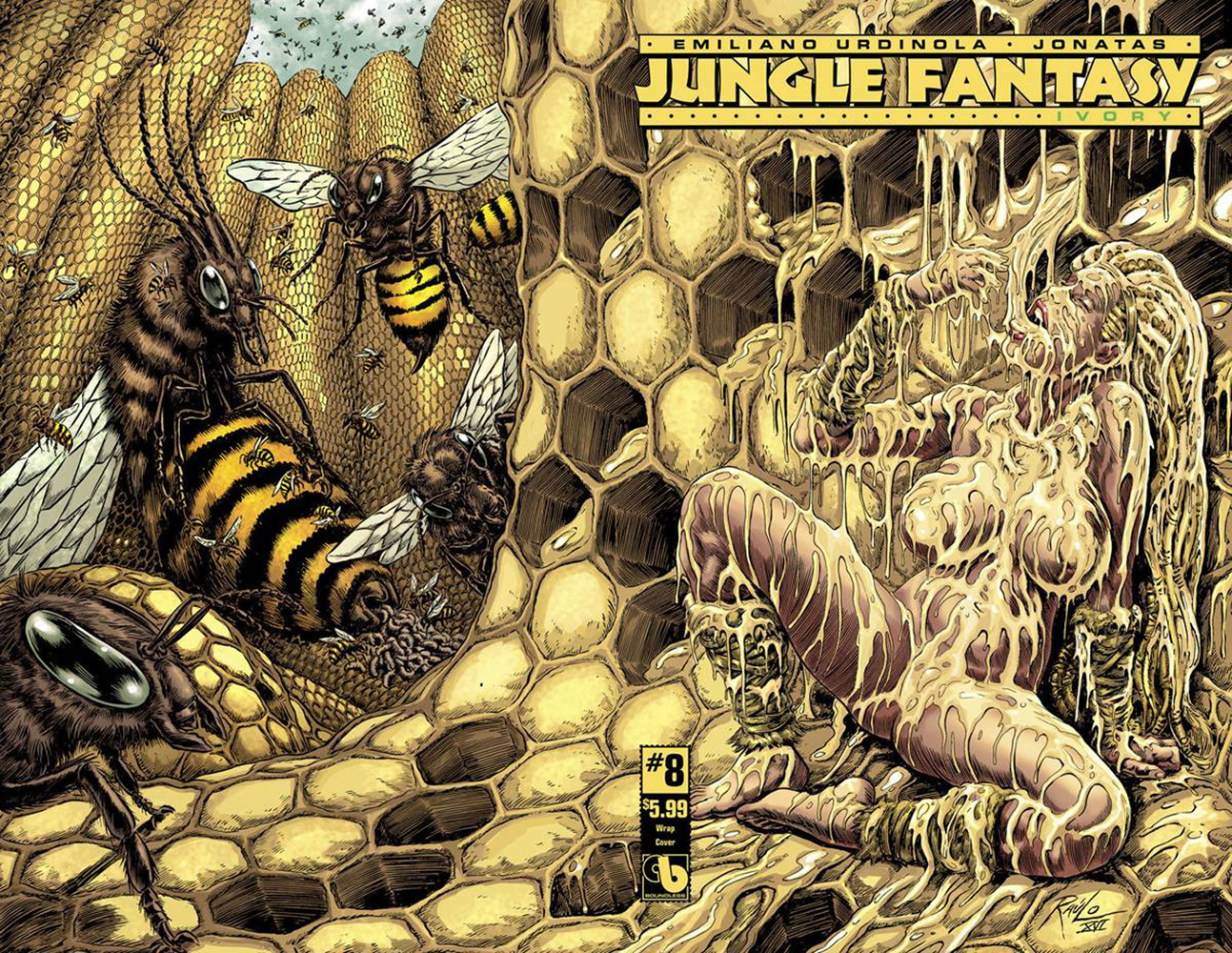 Jungle Fantasy Ivory Variant Cover Wraparound Westfield Comics