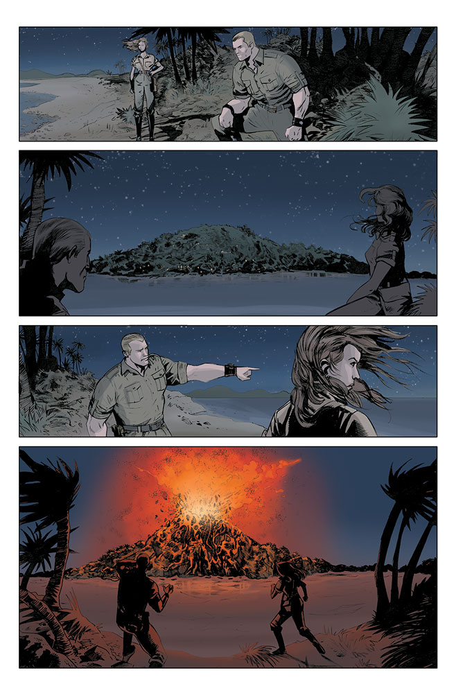 Doc Savage: The Ring of Fire #1 (Anthony Marques b&w incentive cover