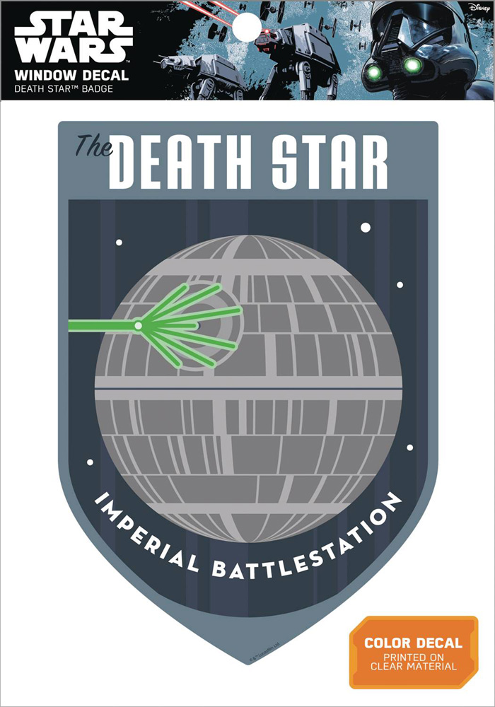 Image: Star Wars Window Decal: Death Star Badge  - Fanwraps, Inc