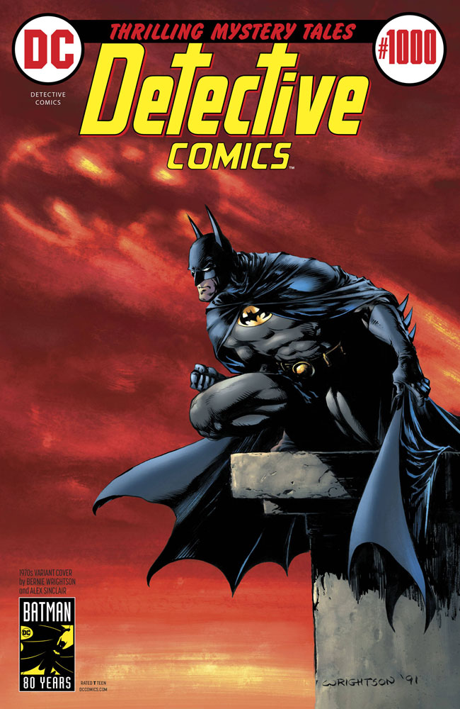 Image: Detective Comics #1000 (variant cover - 1970s / Bernie Wrightson)  [2019] - DC Comics