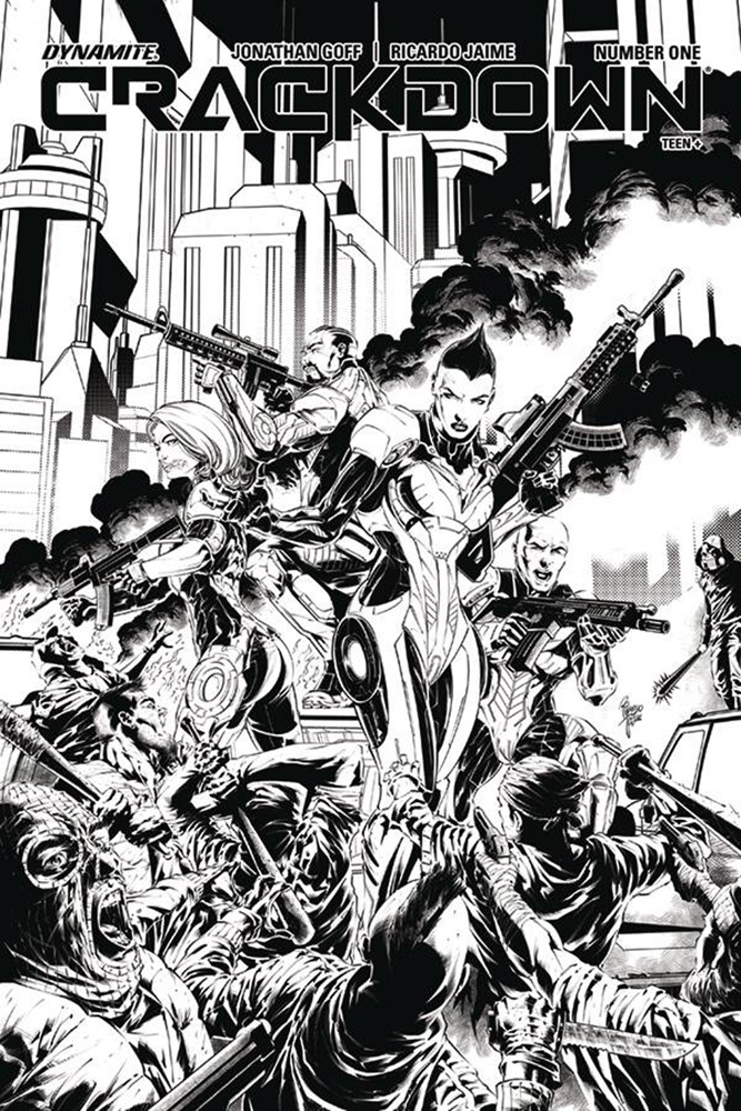 Image: Crackdown #2 (incentive cover - Jaime B&W) (10-copy)  [2019] - Dynamite