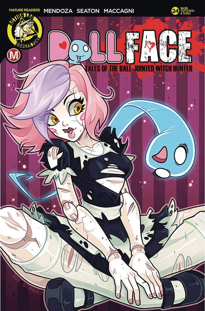 Image: Dollface #24 (cover B - Stanley Risque) - Action Lab - Danger Zone