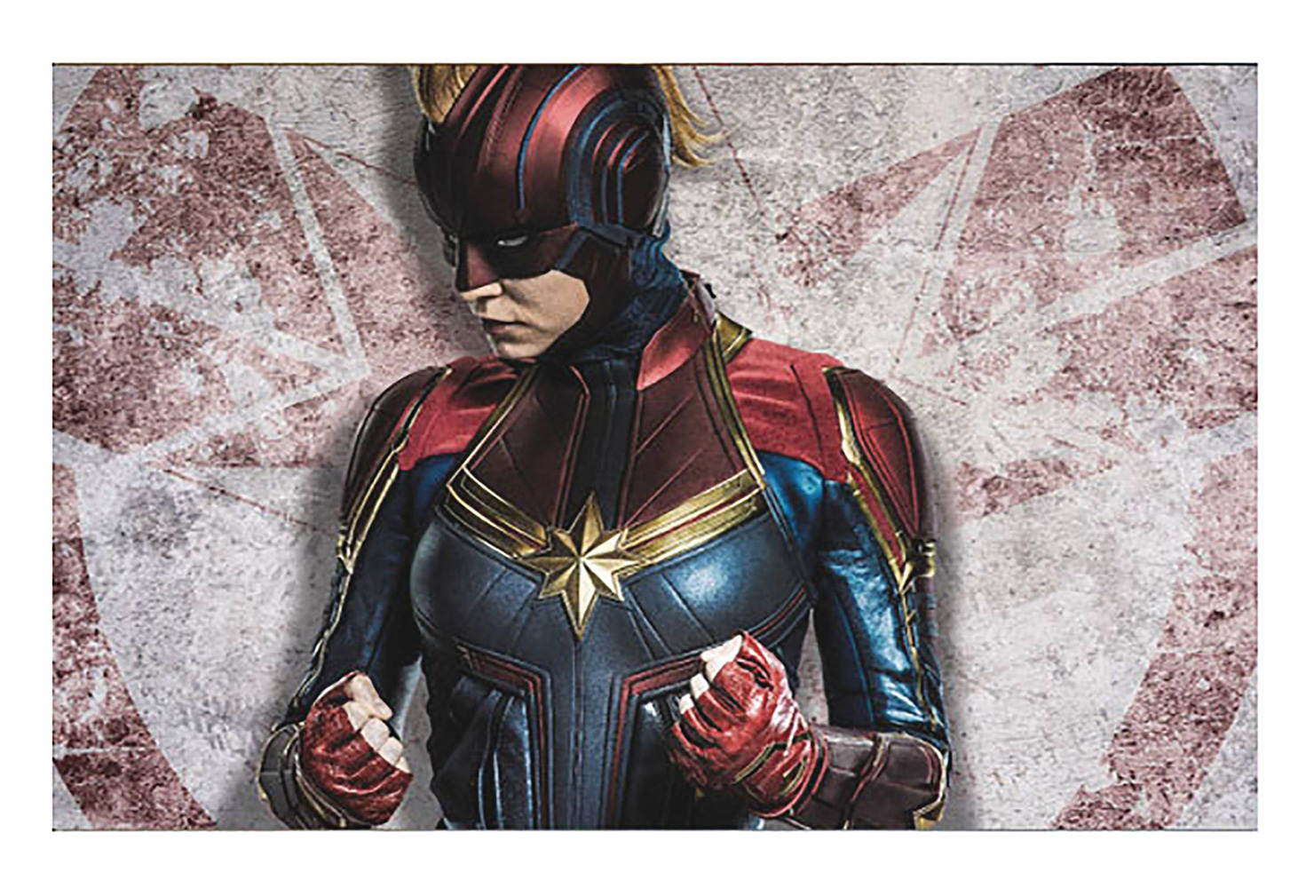 Image: Captain Marvel Framed Print: Battle Ready  (11x17) - Pyramid America, Lp