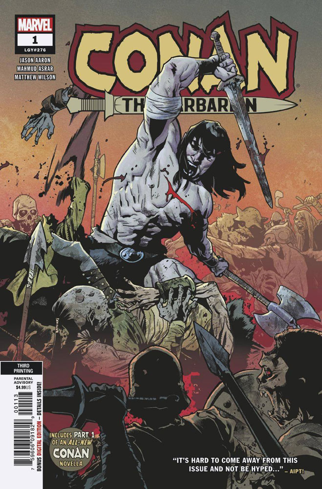 Conan The Barbarian 1 3rd Printing Variant Cover Mahmud Asrar Westfield Comics 