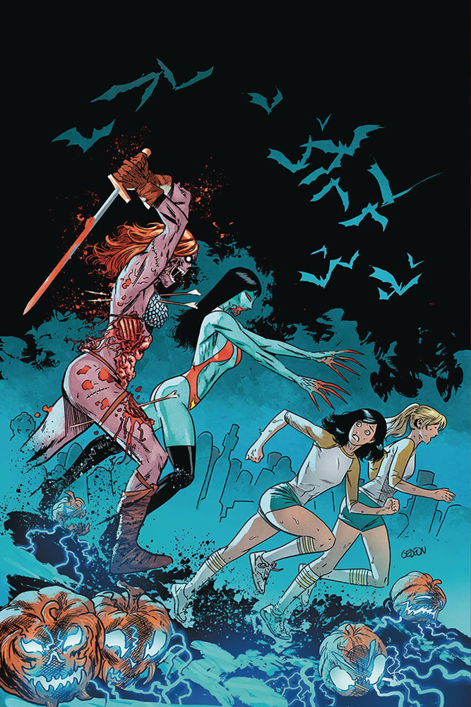 Image: Red Sonja and Vampirella Meet Betty and Veronica #10 (variant cover - Gedeon Virgin Zombie) - Dynamite