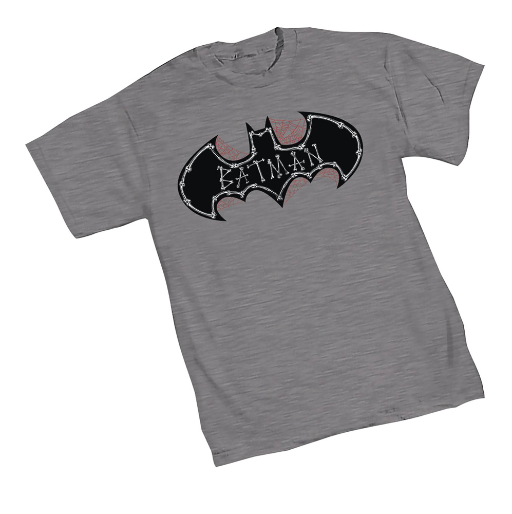 Image: Batman T-Shirt: Bones Symbol  (L) - Graphitti Designs