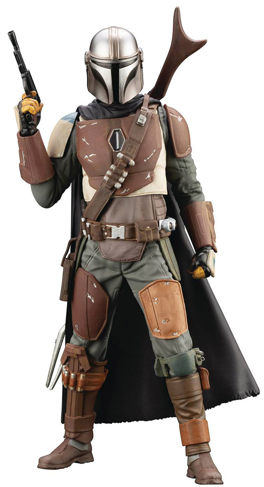 Image: Star Wars ArtFX+ 1/10 Scale Pre-Painted Model Kit: Mandalorian  - Kotobukiya