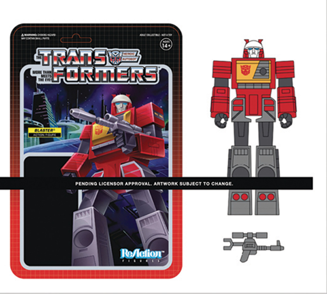Image: Transformers ReAction Figure: Blaster  - Super 7
