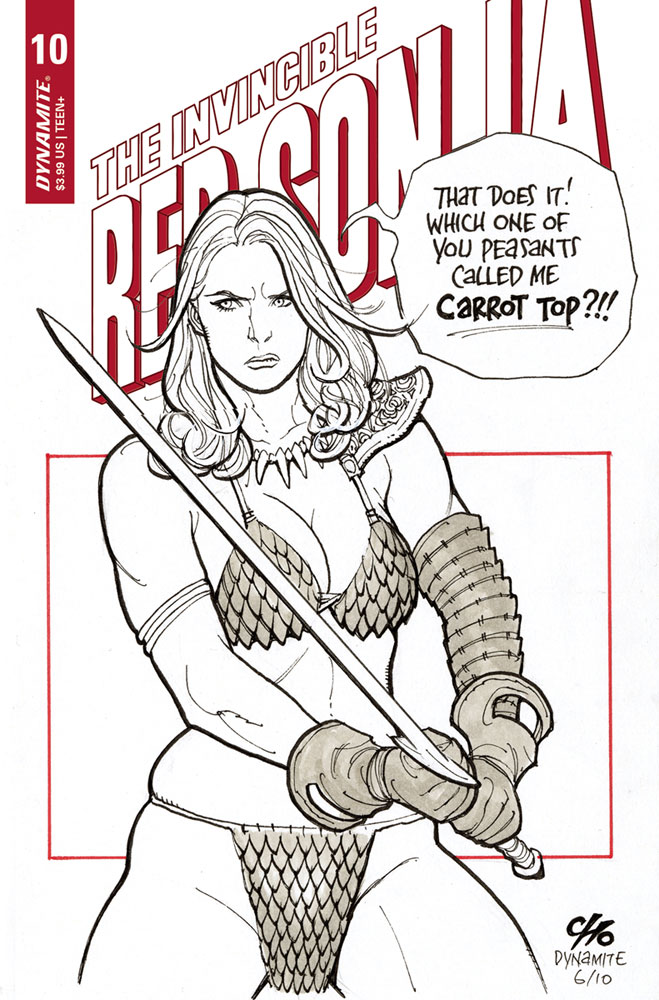Image: Invincible Red Sonja #10 (cover D - Cho) - Dynamite