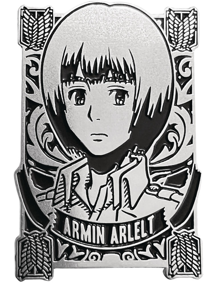 Image: Attack on Titan Silver Badge Pin: Armin  - Zen Monkey Studios LLC