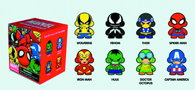 Image: Marvel Munny Zipper Pull 20-Piece Blind Mystery Box Display  - 