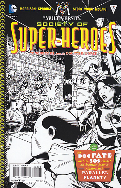 Image: Multiversity: The Society of Super-Heroes - Conquerors of the Counter-World #1 (variant cover - Black & - DC Comics
