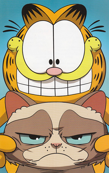 Image: Grumpy Cat / Garfield #2 (Uy virgin incentive cover - 02061) (20-copy)  [2017] - Dynamite