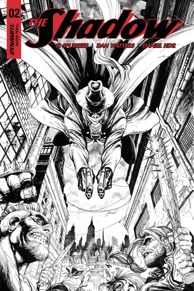 Image: Shadow Vol. 03 #2 (Kirkham b&w incentive cover - 02061) (30-copy)  [2017] - Dynamite