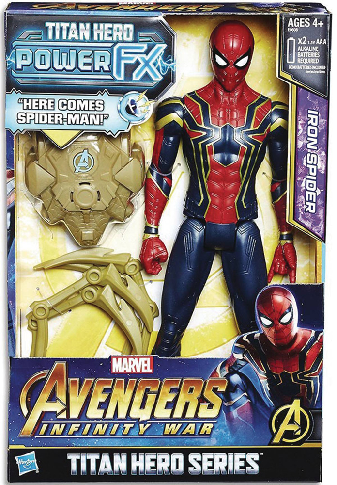 Avengers 12-Inch Titan Hero Power Fx Spider-Man Action Figure Case
