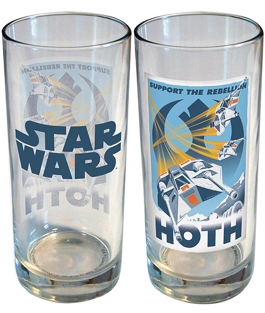 Image: Star Wars Retro Road Trip Glass: Hoth  (15 ounce) - iCup Inc.