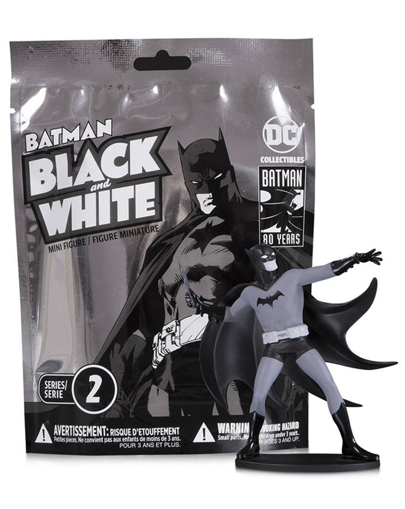 Image: Batman Black & White Blind Bag Mini-Figures Wave2  (18-Piece Case) - DC Comics